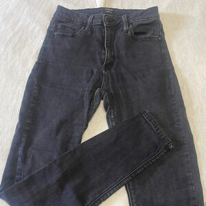 Just black super stretchy high rise jeans black denim